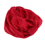 Womens Pure Silk Sleeping Hats Wrap Night Cap Hair Care Bonnet