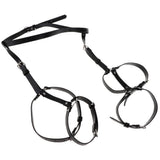 Maxbell Maxbell Sexy Punk Leather Waist Leg Harness Garter Cincher 4 Thigh Rings for Women