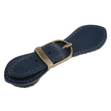 Sew on Genuine Leather Tab Buckles Closure Bag Fastener DIY Replacement Royal Blue