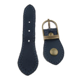 Sew on Genuine Leather Tab Buckles Closure Bag Fastener DIY Replacement Royal Blue
