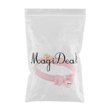 Maxbell PU Leather Bow Collar Necklace Choker with Bell Cat Cosplay Necklace Pink - Aladdin Shoppers