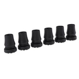 6x Hiking Sticks Trekking Poles Walking Canes Replacement Rubber Tips Caps