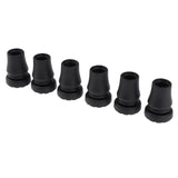 6x Hiking Sticks Trekking Poles Walking Canes Replacement Rubber Tips Caps