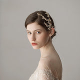 Women's Simulated Pearl Crystal Hair Side Comb Bride Headpiece Hair Jewelry