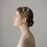 Women's Simulated Pearl Crystal Hair Side Comb Bride Headpiece Hair Jewelry