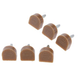 Maxbell 3 Pairs High Heel Tips Taps Shoe Repair Replacement Dowels Pads 14x14mm Apricot