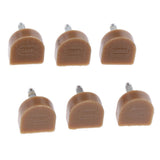 Maxbell 3 Pairs High Heel Tips Taps Shoe Repair Replacement Dowels Pads 14x14mm Apricot