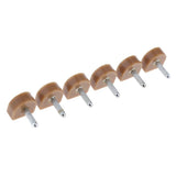 Maxbell 3 Pairs High Heel Tips Taps Shoe Repair Replacement Dowels Pads 14x14mm Apricot