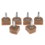 Maxbell 3 Pairs High Heel Tips Taps Shoe Repair Replacement Dowels Pads 14x14mm Apricot