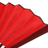 Bamboo Chinese Kung Fu Tai Chi DIY Hand Folding Fan Performance Dance Red