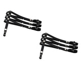 Maxbell Maxbell 2pcs Adjustable Leg Garter Belts Sexy Elastic Leg Harness Punk Gothic Rivet Stud Thigh Ring Garter with Metal Clips