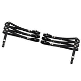 Maxbell Maxbell 2pcs Adjustable Leg Garter Belts Sexy Elastic Leg Harness Punk Gothic Rivet Stud Thigh Ring Garter with Metal Clips