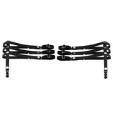 Maxbell Maxbell 2pcs Adjustable Leg Garter Belts Sexy Elastic Leg Harness Punk Gothic Rivet Stud Thigh Ring Garter with Metal Clips
