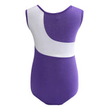 Girls Sleeveless Gymnastics Leotard Bodysuit Dancewear 6(5-6Y) Purple