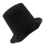 Men Women Top Hat Fancy Dress Felt Fancy Dress Performing Magician Hat Black