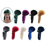 Maxbell 2pcs Unisex Velvet Bandana Durag Headwear Pirate Wrap Hat