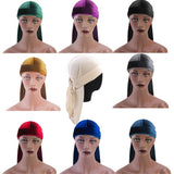 Maxbell 2pcs Unisex Velvet Bandana Durag Headwear Pirate Wrap Hat