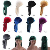 Maxbell 2pcs Unisex Velvet Bandana Durag Headwear Pirate Wrap Hat