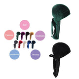 Maxbell 2pcs Unisex Velvet Bandana Durag Headwear Pirate Wrap Hat