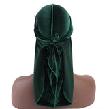 Maxbell 2pcs Unisex Velvet Bandana Durag Headwear Pirate Wrap Hat