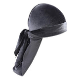 Maxbell 2pcs Unisex Velvet Bandana Durag Headwear Pirate Wrap Hat