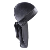 Maxbell 2pcs Unisex Velvet Bandana Durag Headwear Pirate Wrap Hat