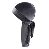 Maxbell 2pcs Unisex Velvet Bandana Durag Headwear Pirate Wrap Hat