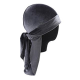 Maxbell 2pcs Unisex Velvet Bandana Durag Headwear Pirate Wrap Hat