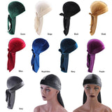 Maxbell 2pcs Unisex Velvet Bandana Durag Headwear Pirate Wrap Hat