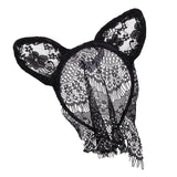 Maxbell Maxbell Sexy Bunny Rabbit Ear Headband Lace Veil Face Mask Masquerade Party Headwear