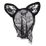 Maxbell Maxbell Sexy Bunny Rabbit Ear Headband Lace Veil Face Mask Masquerade Party Headwear