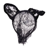 Maxbell Maxbell Sexy Bunny Rabbit Ear Headband Lace Veil Face Mask Masquerade Party Headwear