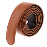 Maxbell 2 Pieces Men Leather Replacement Belt Double Stitch Classic Design Belt 35mm