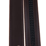 Maxbell 2 Pieces Men Leather Replacement Belt Double Stitch Classic Design Belt 35mm