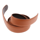 Maxbell 2 Pieces Men Leather Replacement Belt Double Stitch Classic Design Belt 35mm