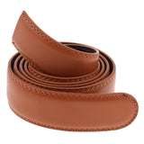 Maxbell 2 Pieces Men Leather Replacement Belt Double Stitch Classic Design Belt 35mm