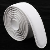 Maxbell 2 Pieces Men Leather Replacement Belt Double Stitch Classic Design Belt 35mm