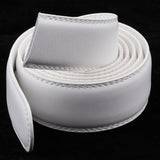 Maxbell 2 Pieces Men Leather Replacement Belt Double Stitch Classic Design Belt 35mm