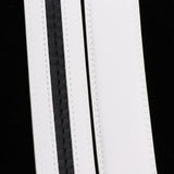 Maxbell 2 Pieces Men Leather Replacement Belt Double Stitch Classic Design Belt 35mm