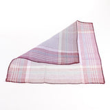 Maxbell 24Pack Men's Plaid Pattern Cotton Handkerchiefs Classic Pocket Square Hanky