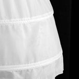 Maxbell Girl Crinoline 2 Hoop A-line Petticoat Under Skirt Dress Accessory Short White for Kids Woman