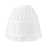 Maxbell Girl Crinoline 2 Hoop A-line Petticoat Under Skirt Dress Accessory Short White for Kids Woman