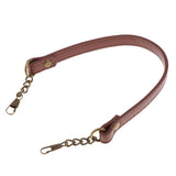 Short Bag Strap Replacement Pu Leather Handbag Handle DIY Bag Belts Coffee