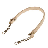 Short Bag Strap Replacement Pu Leather Handbag Handle DIY Bag Belts Beige