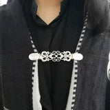 Maxbell 8Pcs Retro Women Shawl Cardigan Sweater Duck Mouth Clips Shirt Collar Clasps