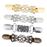 Maxbell 8Pcs Retro Women Shawl Cardigan Sweater Duck Mouth Clips Shirt Collar Clasps
