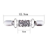 Maxbell 8Pcs Retro Women Shawl Cardigan Sweater Duck Mouth Clips Shirt Collar Clasps
