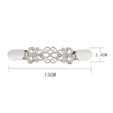 Maxbell 8Pcs Retro Women Shawl Cardigan Sweater Duck Mouth Clips Shirt Collar Clasps