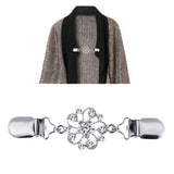 Maxbell 8Pcs Retro Women Shawl Cardigan Sweater Duck Mouth Clips Shirt Collar Clasps