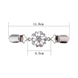 Maxbell 8Pcs Retro Women Shawl Cardigan Sweater Duck Mouth Clips Shirt Collar Clasps